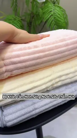 Bộ 4 Khăn Tắm Siêu Thấm Hút #dodungtienich #khantam #phongtam 