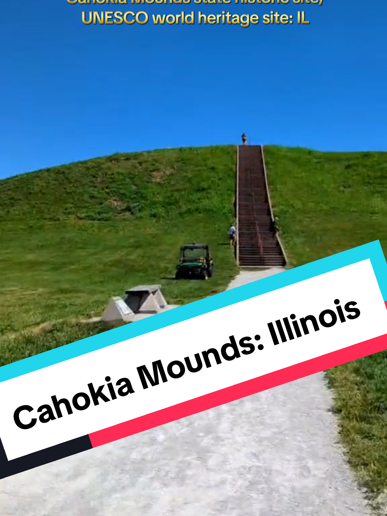 The largest native American settlement, and pyramid north of Mexico #pyramids #travel #cahokia #illinois #history 
