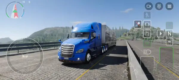 video completo en dónde este carro de le meta por enfrente de mi troca en Truck simulador Big Rigs 