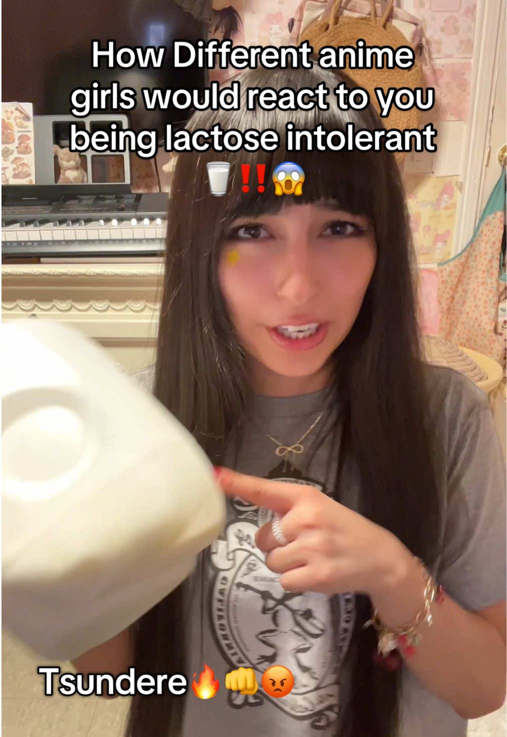 I’m lactose intolerant who’s with me? #anime #cringe #kawaii 