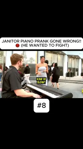 Janitor's piano prank went way too far... and things got HEATED #PianoPrank #JanitorPrank #GoneWrong #UnexpectedTwist #EpicFail #TrendingNow #FYP #ForYou #ViralPrank #CrazyMoment 