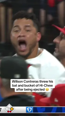 Willson Contreras was heated after called third strike 👀 (via @MLB, @FanDuel Sports Network, SportsNet Pittsburgh) #MLB #baseball #cardinals #willsoncontreras 