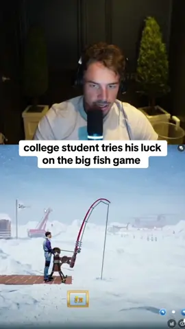 college student tries his luck on the big fish game #collegestudent #bigfish #kickstreaming 