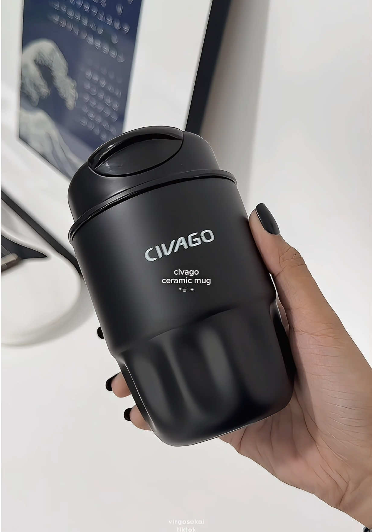 my go-to coffee mug ☕️ ceramic coffee mug from @Civago.ph  #ceramicmug #coffeemug #ceramictumbler #tumbler #mug 