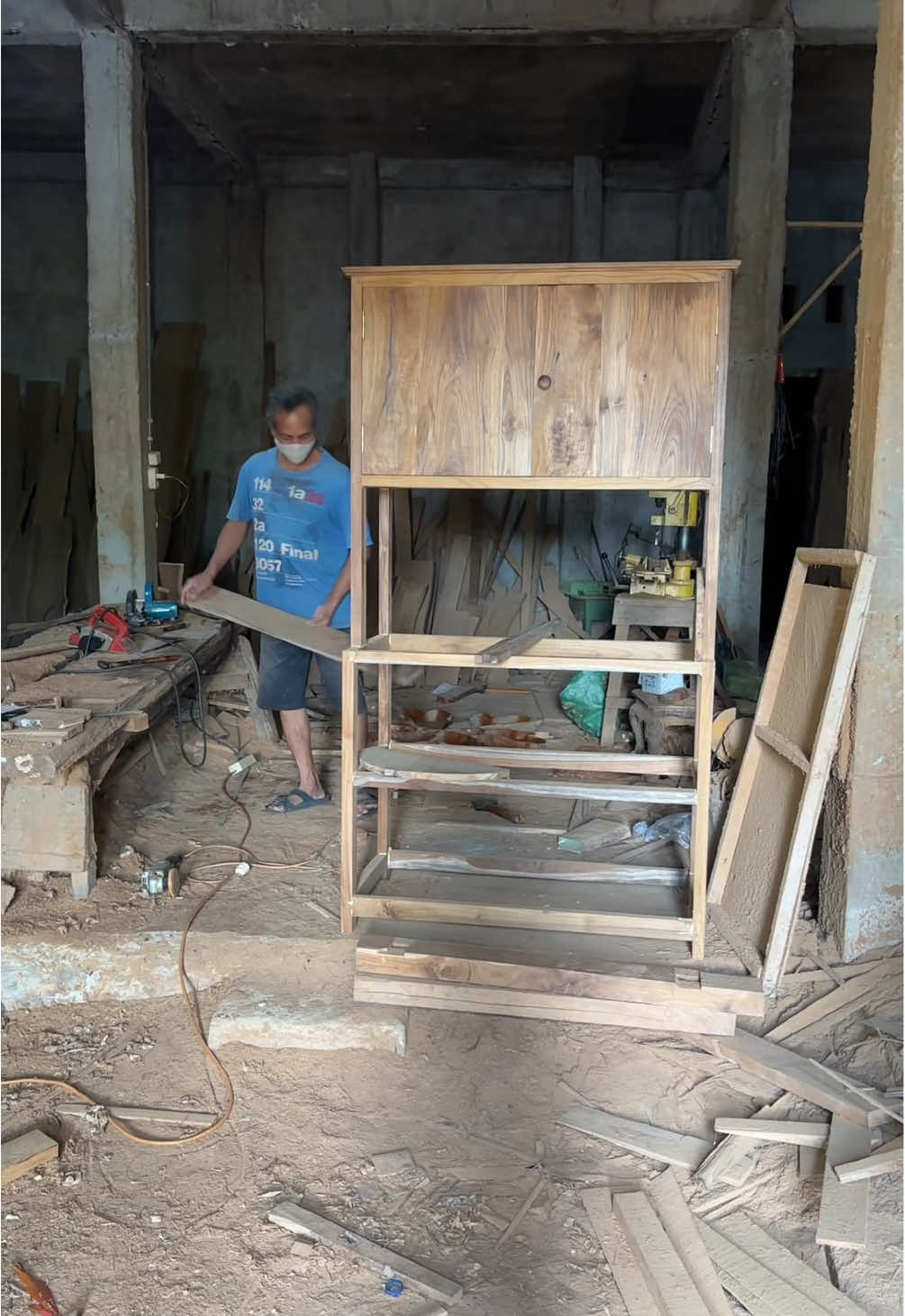 Workshop Jati Agung on proses sampai jadi produk premium kak🙋🏻‍♂️ #foryoupagе #furniturejati #woodworking #furniture #2025 