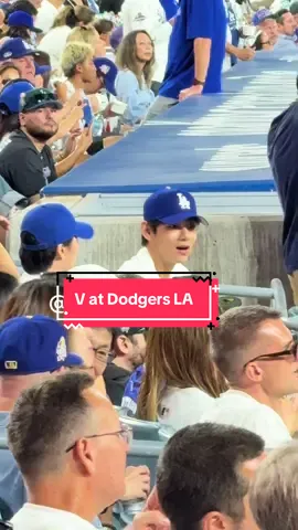 BTS V after Ceremonial Pitch Dodgers LA @BTS @Los Angeles Dodgers #taehyung #dodgers #bts #btsarmy #v @BTS @Los Angeles Dodgers 