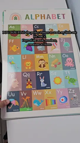 The perfect Posters for my kiddo🙌🌟 #learningposters #tiktokshopcreatorpicks #ToddlerLearning #EarlyLearning #daysoftheweek 