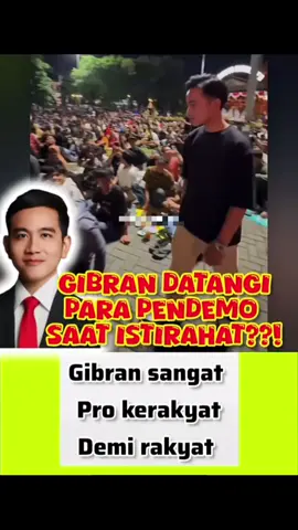 Wapres Gibran Datangi Para Pendemo Saat Istrhat??! 