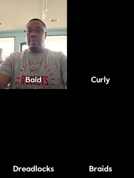 Help me out. Which one is the vibe? Bald, curly, dreads, or braids? 🤔 #VibeCheck #AIHairstyle #Bald #CurlyHair   #CapCut 