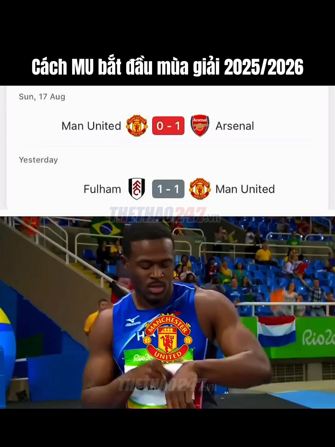 Vấp tí thôi mùa này sẽ là mùa của chúng tôi nhé🥲#manchesterunited #memes #funny #Thethao247