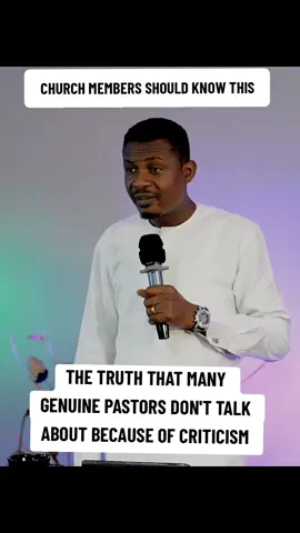 THE TRUTH THAT MANY GENUINE PASTORS DON'T TALK ABOUT BECAUSE OF  CRITICISM.  #YOURMANOFGOD