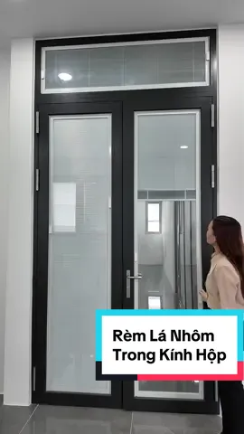 Rèm trong kính hộp, Lá chất liệu nhôm #NgaDuclong #remtrongkinhhop 