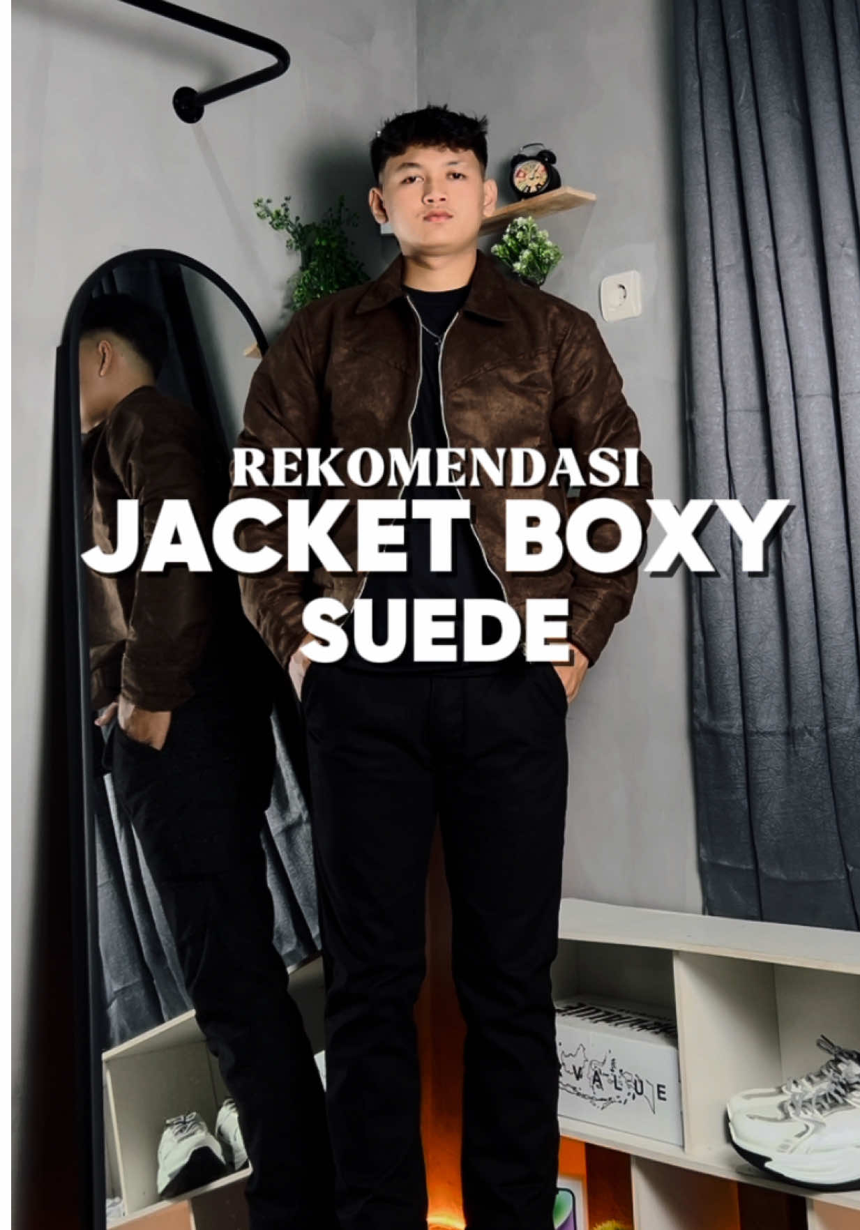 Rekomendasi Jacket Boxy Suede😎#jacket #jacketsuede #jacketboxy #boxyfit #rekomendasijaket 