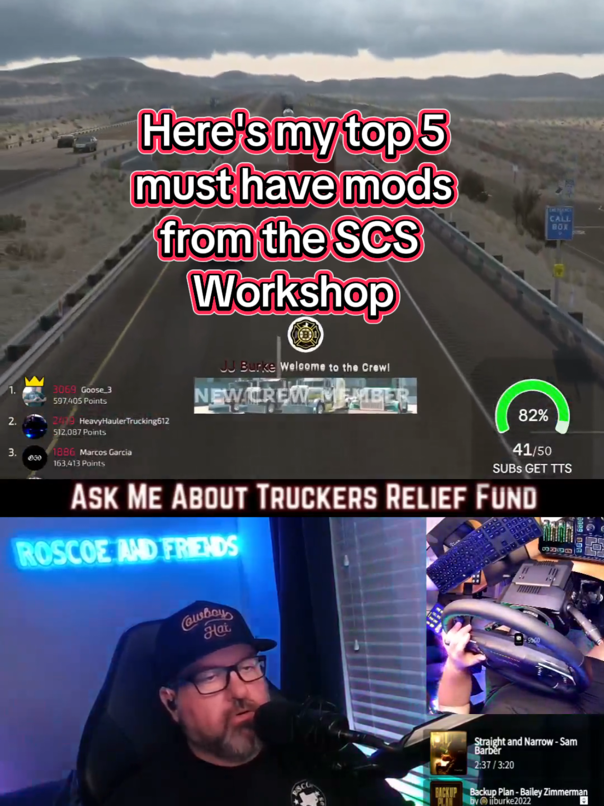 Here's my answer to the question. #tiktoklive #livehighlights #mods #top5 #ats 