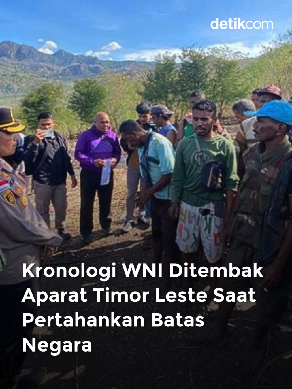 Seorang WNI, Paulus Kaet Oki, terluka saat ditembak oleh aparat UPF Timor Leste di Desa Imbate, Kecamatan Bikomi Nilulat, Kabupaten Timor Tengah Utara (TTU), Nusa Tenggara Timur (NTT). WNI tersebut tertembak saat bentrokan dengan aparat Timor Leste ketika mempertahankan batas negara yang diduga digeser oleh Timor Leste. Peristiwa tersebut terjadi pada Senin (25/8) kemarin sekitar pukul 09.00 WIB di Tapal 36, Dusun Nino, Desa Imbate, Kecamatan Bikomi Nilulat, Kabupaten Timor Tengah Utara (TTU), NTT. Sebanyak 24 warga Dusun Nino Desa Imbate terlibat bentrok dengan 7 personel Unidade De Patrulhamento Da Fronteira (UPF) yang bersenjata laras panjang. 