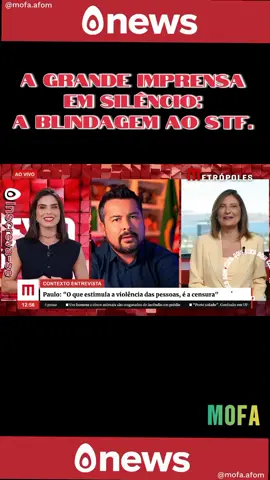A GRANDE IMPRENSA EM SILÊNCIO: A Blindagem ao STF.  #Mídia #Imprensa #Silêncio #STF #Censura   A grande mídia escolheu o silêncio. Paulo Figueiredo denuncia como os principais veículos de comunicação do país se calaram diante do avanço autoritário do STF, tornando-se cúmplices da censura e da perseguição política. @Bolsonaro 2026 @Bolsonaro 2026 