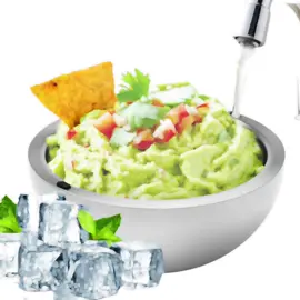 Dip Chiller Bowl: Keep Your Snacks Ice-Cold or Warm with This Genius Stainless Steel Party Bowl #Freeze or heat the walls #Durable & practical design