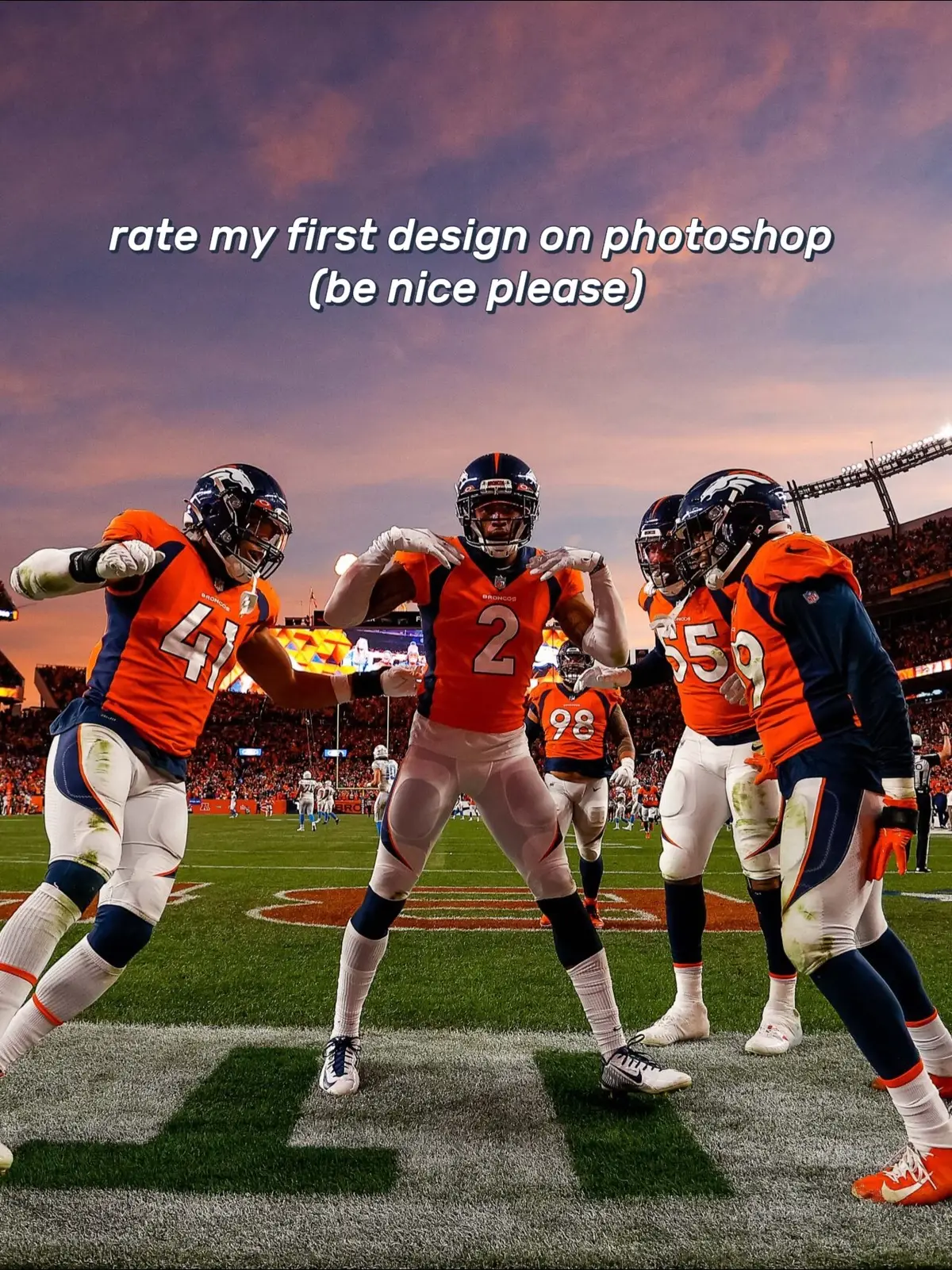 Lmk what to change #photoshop #editor #nfl #football #broncos #design #fyp 
