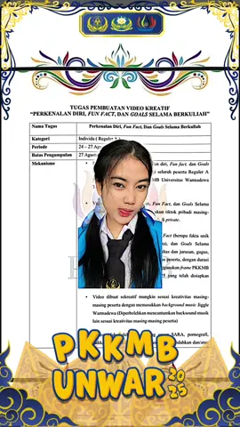 Saya Warmadewa Muda] “Saya Memilih Warmadewa Karena Kampusnya Sudah Terakreditasi dan juga  kualitas program studi dan tenaga pengajar yang kompeten” #UniversitasWarmadewa #SriKesariWarmadewa #AgnidharmaBimantara #KamiWarmadewaMuda #IamReadyForPKKMB2025 @Universitas Warmadewa @bemunivwarma 