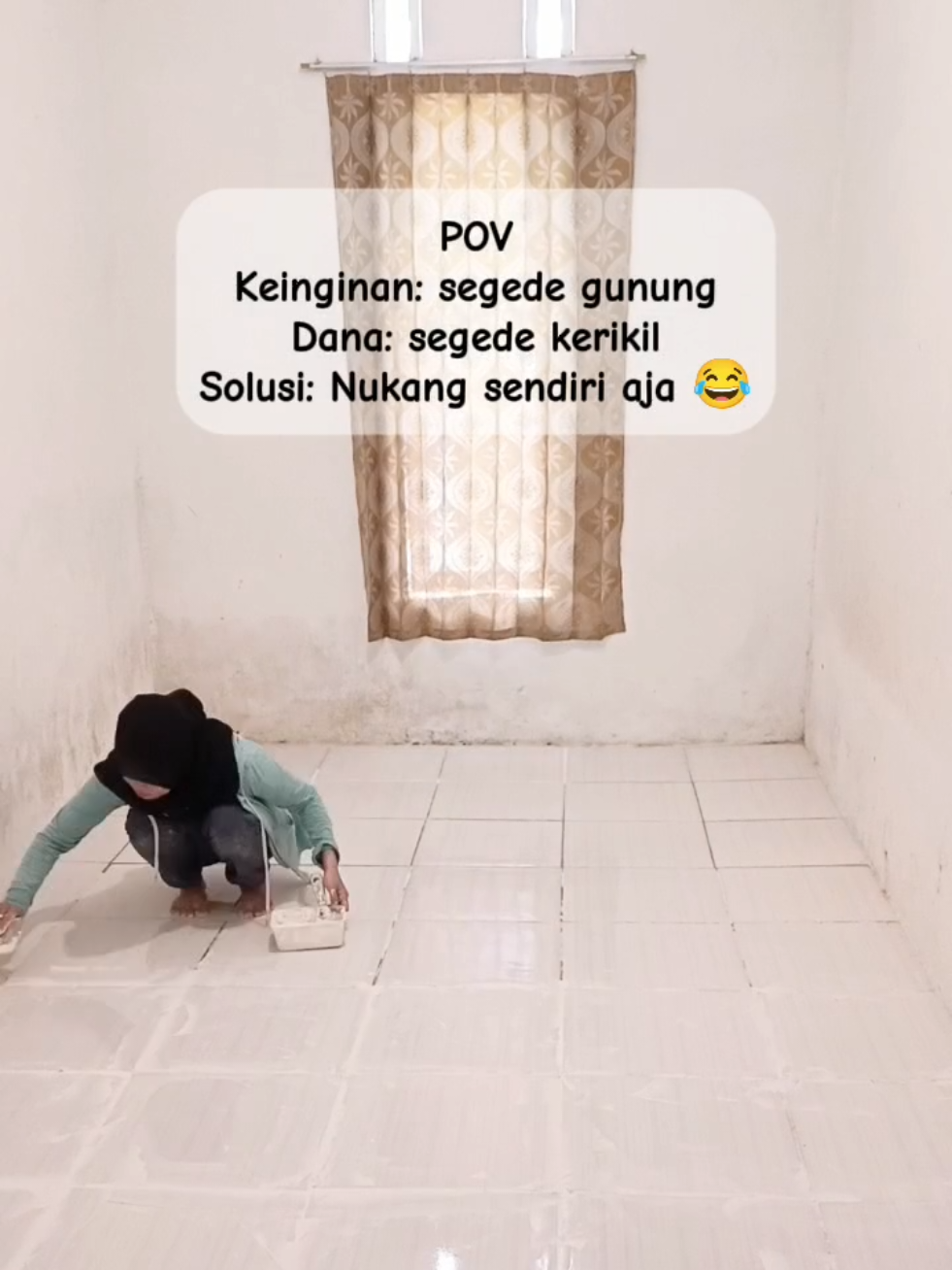 Hari ke-3 makeover kamar: sedikit demi sedikit, rumah makin terasa perubahannya 😁 #fyppppppppppppppppppppppp #fyp #makeover 