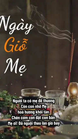 #VU LAN NHỚ MẸ.. Người ta có mẹ để thương . Còn con nhớ Mẹ hoá hương khói tàn..!  Chén cơm con đặt con bàn . Mẹ ơi! Đã nguội theo làn gió bay. Hai tay con chắp hai tay  Rưng rưng mời mẹ về đây ăn cùng . Thưở chông hương khói lạnh lùng Dường như nước mắt não nùng con rơi . Con khờ chỉ bấy nhiêu thôi . Bát canh con nấu mồng tơi quanh nhà . Miếng tương chấm mấy quả cà. Một thời mẹ nhịn để mà nuôi con. Người ta có mẹ cận kề . Con đâu còn mẹ não nề đớn đau. Nhang tàn canh lụng qua mau. Đêm đêm con nhớ Mẹ sao bóng mờ Mẹ ơi!  Con rất đau lòng.  Nhớ thương Từ Mẫu bế bồng nuôi con.  Công lao khó nhọc mỏi mòn . Tanh thôi giặt giũ vì con ốm gầy. Con đau mẹ chạy thuốc thầy . Vái van chùa miễu đủ đầy cầu xin. Than ôi cốt nhục thâm tình . Biết sao trả đặng Mẹ mình dày công . Bây giờ nhìn cảnh đau lòng. Mẹ hiền về chốn non bồng xa chơ.  Bỏ con lặn hụp biển khơi. Sống trong khổ não lệ rơi chan hoà . Biết đâu con tìm kiếm mẹ già Nhìn lên hương án trong nhà quạnh hiu . Bỏ con, bỏ cháu chít chiu Như gà mất mẹ chạy kêu lạc đàn . Lòng con thương nhớ thở than. Cơm dâng 3 bát vái van Mẹ về. Cổ bàn dọn cúng ê chề . Mà sao chẳng thấy mẹ về uống ăn . Mẹ đã vãng cảnh chị hằng . Chúng con cúng chỉ làm dâng thế ruồi . Nhắc thôi con đau khổ ngậm ngùi.  Nhớ thương từ mẫu sục sùi lệ sa. Thành tâm thiết lễ chay gia . Một lòng cầu Phật Di Đà độ vong. Nguyện cầu Địa Tạng thương lòng . Cứu độ hồn Mẹ thoát vòng oan khiên.  Cầu Ngài Tôn Giả Mục Liên Ban cho diệu Pháp lưu truyền lục thông . Xin Ngài thương xót gắng công. Cứu độ thân mẫu Tổ Tông thoát nàn.  Nam Mô Tịnh Độ lạc bang Độ linh hồn Mẹ Tây Phương mau về.🙏🙏🙏🪷🪷🪷🪷#vulanbaohieu #chame #phatphapnhiemmau🙏🙏🙏 #phatphapvobien 