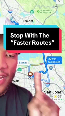 Stop with these “faster routes” on maps.. #carterpcs #tech #techtok #googlemaps #maps 