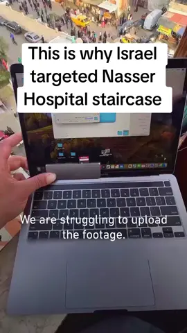 The narrow staircase of Nasser Hospital is used by the journalist to get Internet connection. It was targeted by lsrael. Tangga yang sempit ini digunakan oleh para wartawan untuk mendapatkan akses internet. Cet escalier étroit est utilisé par les journalistes pour avoir accès à Internet. Esta escalera estrecha es utilizada por los periodistas para obtener acceso a internet. Questa scala stretta è usata dai giornalisti per avere accesso a internet. يَسْتَخْدِمُ الصَّحَفِيُّونَ هٰذَا السُّلَّمَ الضَّيِّقَ لِلحُصُولِ عَلَى خِدْمَاتِ الإِنْتَرْنِت. המדרגות הצרות האלה משמשות עיתונאים כדי לקבל גישה לאינטרנט. #palestine #palestino #gaza #israel 