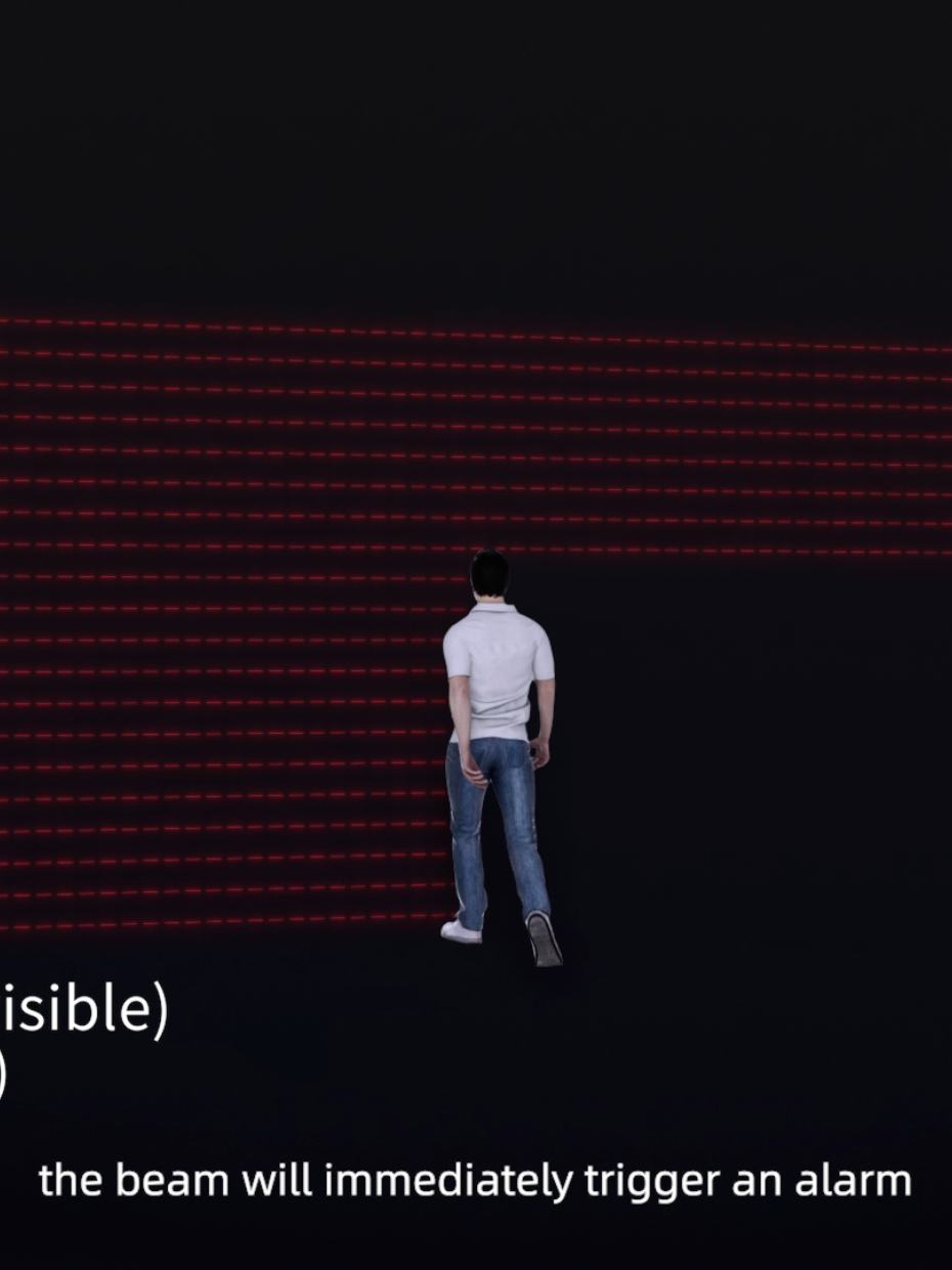 C3 Fully Networked Intelligent Laser Beam System: Less false alarms than infrared beams,strong anti-interference capability of lasers, adaptable to various complex scenarios #perimeteralarm #PID #laserbeam 