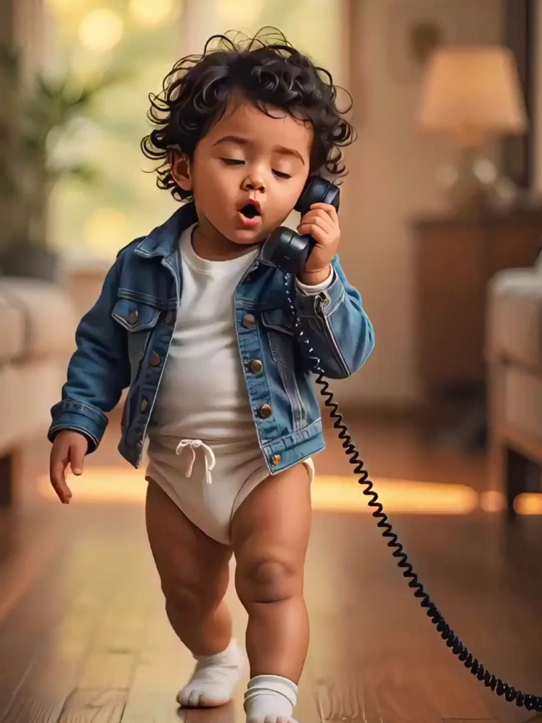 When Cute baby gets mad at Mama 😂📞 #baby #cute #cutebaby #AI #fyp #viral #creatorsearchinsights #foryou #trending