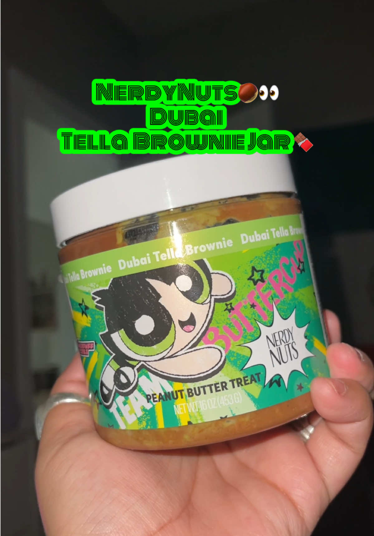 @Nerdy Nuts Shop yummmm in a jar! 10/10 especially cold for meeee😍🌰🍫✨👀 #nerdynutsshop #nerdynuts #dubaichocolate #Foodie #snack 