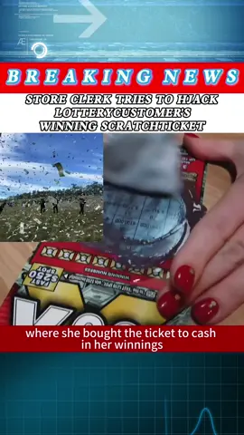 Store clerk tries to hjack lottery customers winning scratchticket #news #foryou #fyp #breakingnews #greenscreen #usa #tiktok 