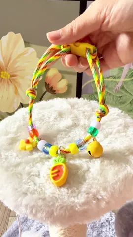 Vòng cổ cho mèo thôi mà xinh hơn cái vòng đi biển của tui nữa 🤣🤣#thucung #giaitri #mewdaily #petshoponline 