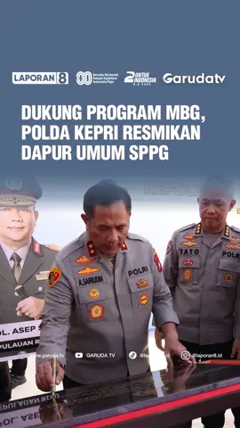 Polda Kepri meresmikan Dapur Satuan Pelayanan Pemenuhan Gizi (SPPG) untuk mendukung program Makan Bergizi Gratis (MBG). Dapur yang dikelola Yayasan Kemala Bhayangkari ini akan mendistribusikan makanan kepada 3.246 siswa dan 400 ibu hamil di wilayah tersebut. Caption | Admin: Raihana #PoldaKepri #MakanBergiziGratis #MBG #Batam #Kepri