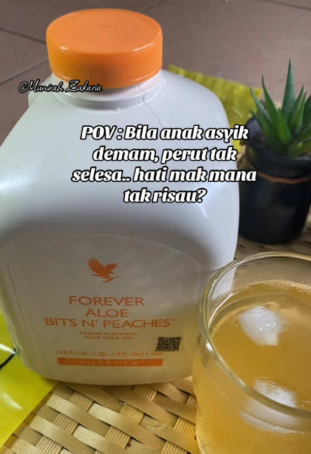 Lega hati bila ada “perisai semulajadi” untuk kesihatan anak-anak. Klik Beg Biru Kak mun #aloepeach #vitaminC #sembelit #demam #aloevera 