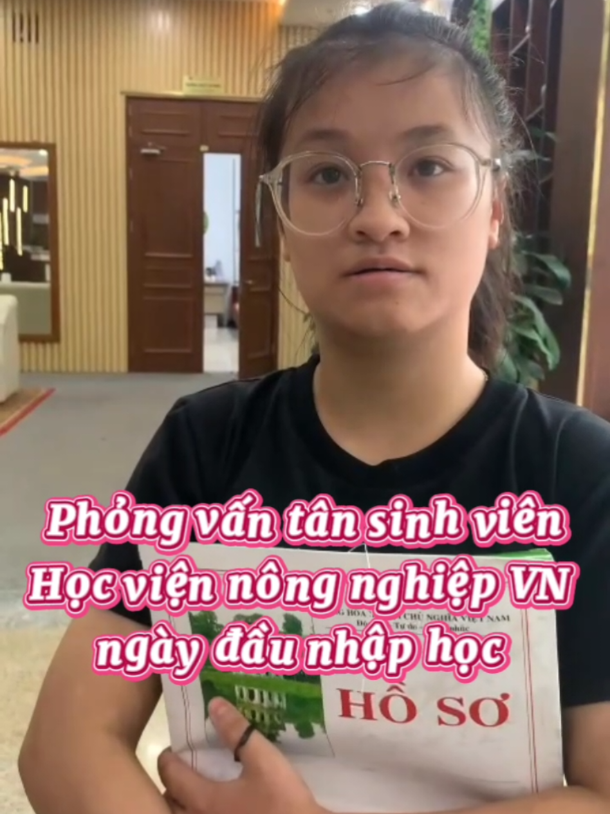 Cảm xúc của tân sinh viên ngày đầu nhập học 😉 26.8.2025 #CapCut #vnua #hocviennongnghiep 