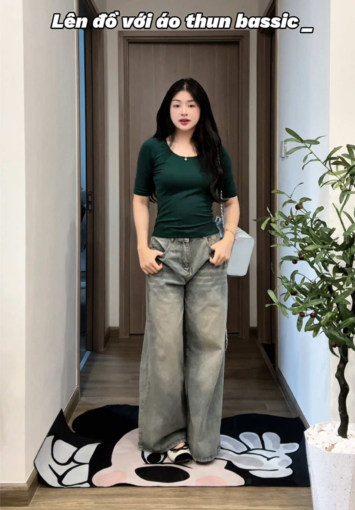 Lên đồ đơn giản #embetocvang #aothun #xuhuong 