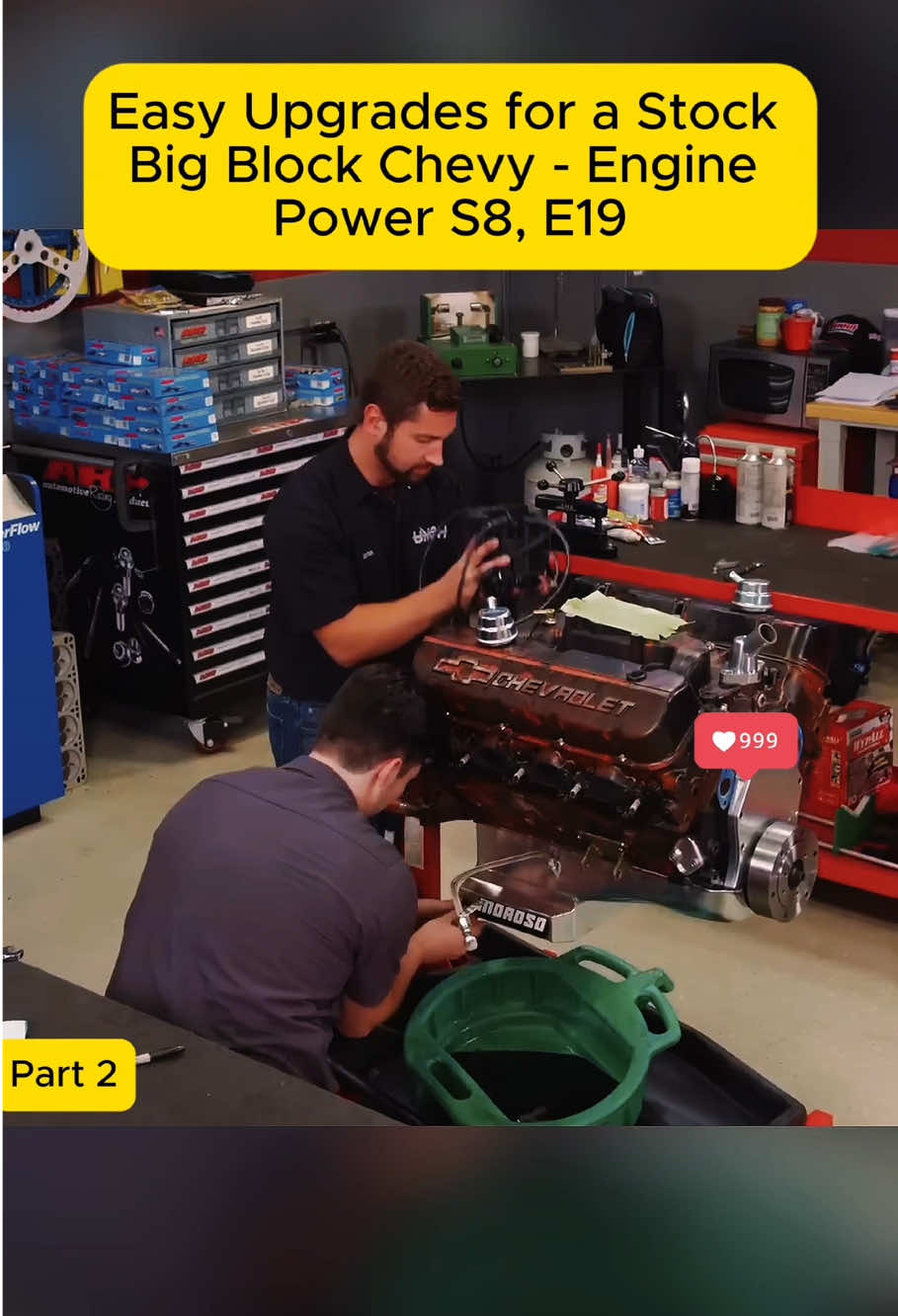 Easy Upgrades for a Stock Big Block Chevy p2#fyp #car #engine #projeccar #engineering 