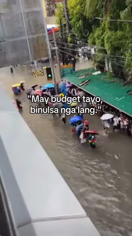 Nakakalungkot isipin na may pondo naman para sa flood control projects, pero imbes na mapakinabangan ng taumbayan, nauuwi lang sa bulsa ng ilan. Tayo ang nagbabayad ng buwis, tayo rin ang lubog sa baha. Hanggang kailan tayo mananahimik? #fypシ゚viral #fyp #floodcontrol #philippines 