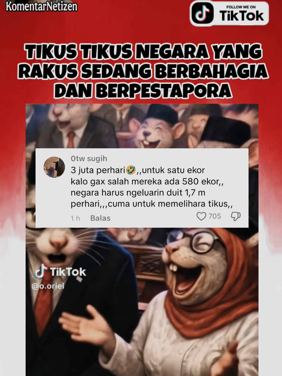 🐁🐀🐁🐀🐁🐀🐁🐀 ijin rePOST bang @o.oriel🙏 #TIKUS  #DPR  #komentarnetizen  #netizenindonesia  #fyp 