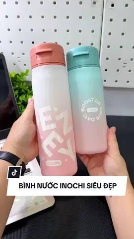 Bình nước Inochi Kita Glow/ Kita Vibrant 500/700ml giao diện siêu đẹp rất hiện đại, phối màu đẹp mắt. Bình được làm từ nhựa Tritan an toàn #inochi #binhnuoc #giadung #review 