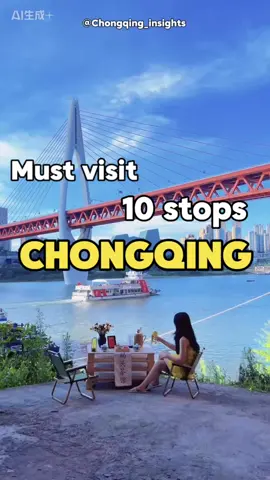 10 stops u must visit in Chongqing  Follow for Chongqing DM your arrival date and group size  for exclusive private Chongqing tour 🚠✨ ✉️ #chongqing#chongqingtravel#chinatravel#chinacity  #chinatrip #travelphotography#visitchina #重庆#chongqingtips#chongqingitinerary#chongqingtour#wulong  #bucketlist#travelguide #nightview #cyberpunkcity #chongqingtour