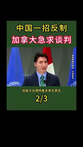 中国一招反制！加拿大急求谈判#国际热点#加拿大#国际贸易#中国#分享