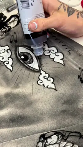 Life is Shorts = pre-loved shorts  + spray paint chaos + brushstroke art + stitched drip! #upcycler @tearstanye #upcycledfashion #sustainablefashion #slowfashion 
