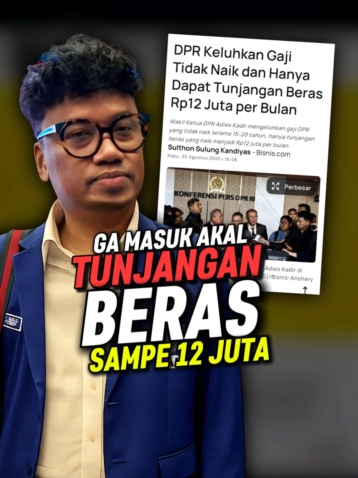 12 Juta Cuma Buat Beras, Tunjangan DPR Yang Paling ga Masuk Akal #fyp #fypage #viral