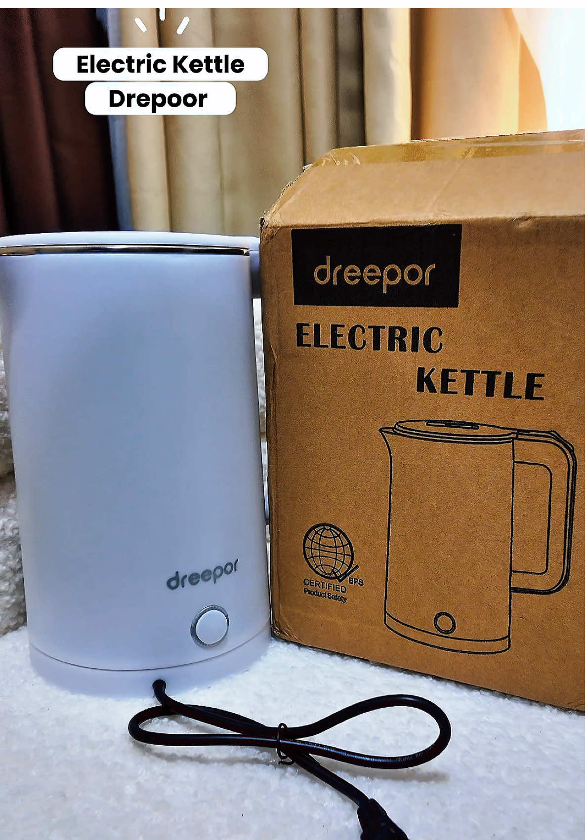 Electric Kettle dreepor Affordable yet Quality ♥️Sobrang dami din sold out and good reviews kaya trusted brand ko din to  #dreepor #electrickettle #dreeporelectrickettle #kitchenware 