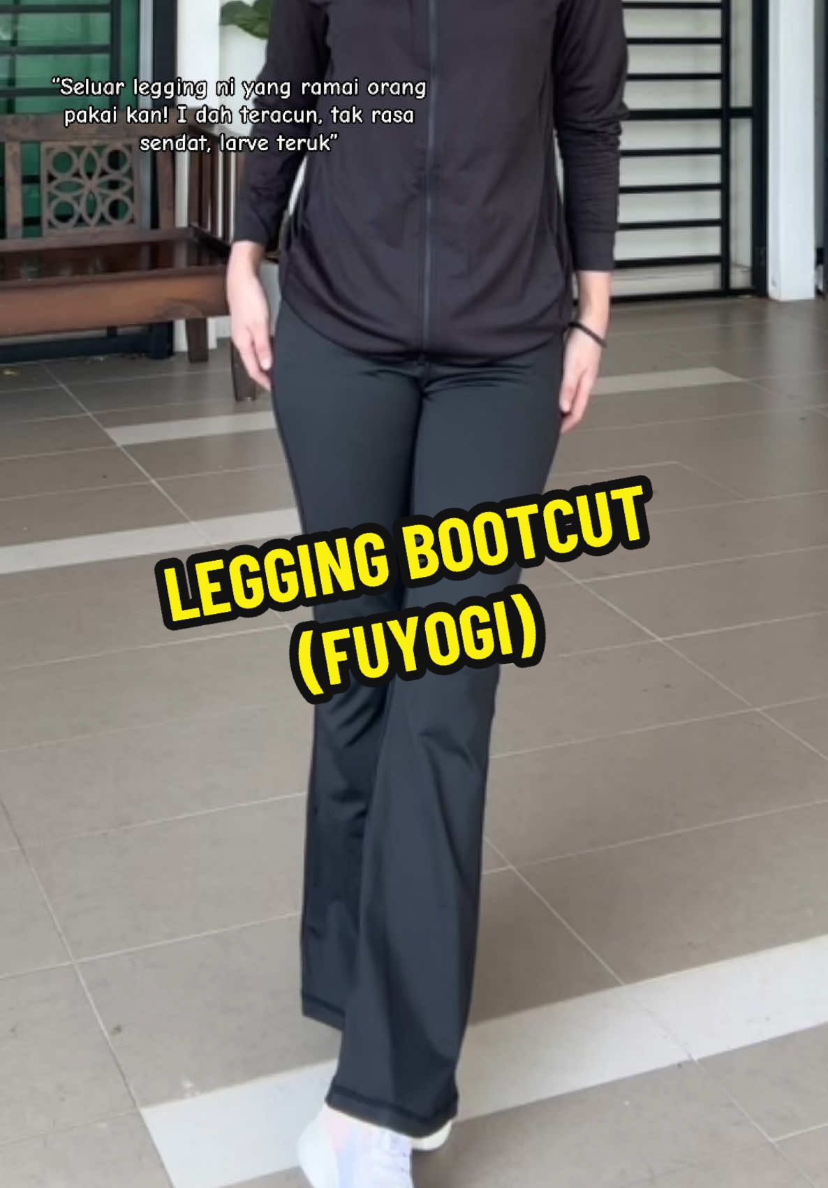 10/10! boleh repeat size pun sampai 3Xl tau. yang i pakai L,46kg,158cm #legging #lenggingbootcut #seluarlegging #seluaryoga #fyp #trend #trending #viral 