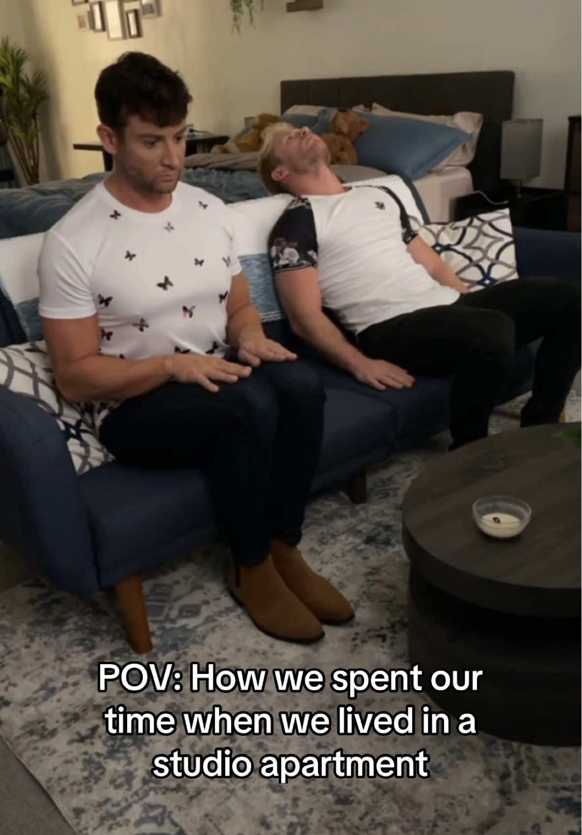 When your living room, bedroom, and playground were all the same place 🤷‍♂️😂 #StudioVibes #CoupleComedy #Relatable