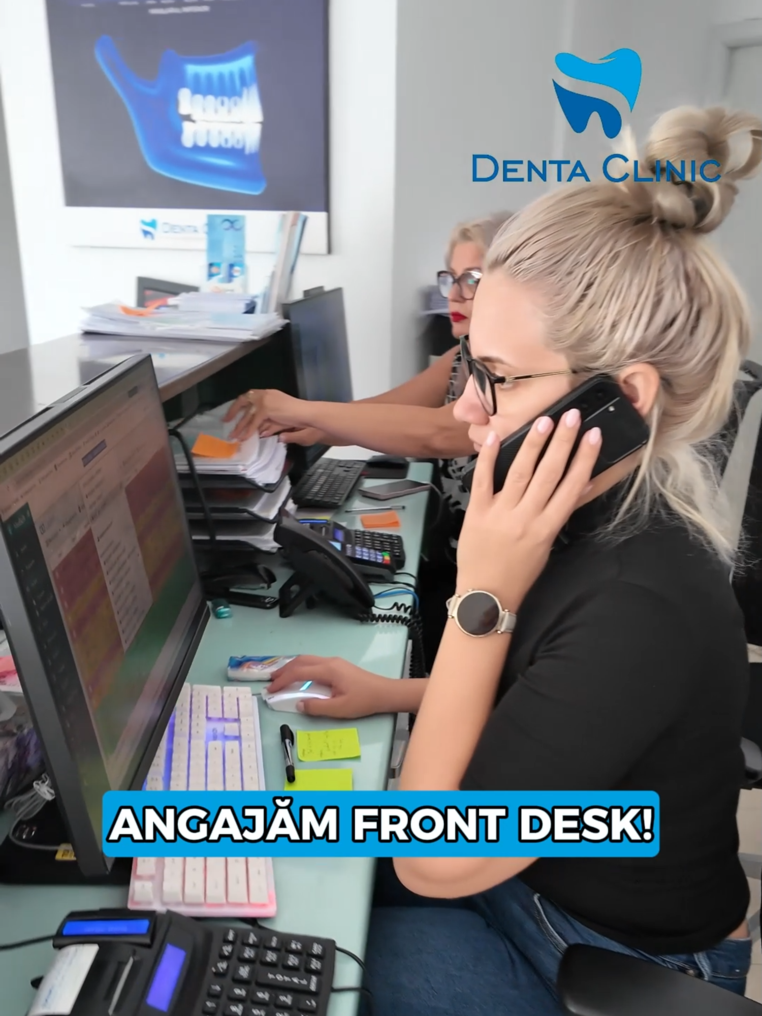 📢 Denta Clinic angajează: FRONT DESK 🦷✨ Dacă ești o persoană comunicativă, organizată și dornică să crești într-o echipă unită și dinamică, te vrem alături de noi! 👉 Ce îți oferim la Denta Clinic: ✅ Training intensiv și curs dedicat Front Desk în prima lună (prin Denta Suport Academy). ✅ O echipă de peste 70 de colegi prietenoși și profesioniști. ✅ Posibilitatea de a lucra într-un mediu care investește constant în dezvoltarea ta personală și profesională. ✅ Oportunități de a călători și de a colabora cu clinicile noastre din România și din străinătate (Germania, UK). ✅ Stabilitate, apreciere și șansa de a crește alături de o companie care se extinde rapid. 👉 Ce căutăm la tine: 🔹 Dorință de învățare și adaptare rapidă. 🔹 Abilități excelente de comunicare și empatie față de pacienți. 🔹 Spirit organizat și responsabilitate. 🔹 Atitudine pozitivă și dorința de a contribui la succesul echipei. 📩 Aplică acum: HR@dentaclinic.ro 📞 Detalii la: 0722 747 720 Dacă vrei un loc unde colegii te sprijină, unde fiecare zi înseamnă dezvoltare și energie bună, atunci Denta Clinic este locul potrivit pentru tine. 💙 Grăbește-te, avem doar 2 locuri disponibile! 🚀 #DentaClinic #FrontDesk #Angajare #JobNou #DentaSuportAcademy
