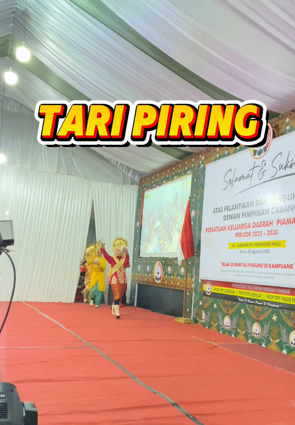 Tari Piring Di Acara Pelantikan  & Pengukuhan DPC PKDP Periode 2025 - 2030 Se Kab.Indragiri Hulu #belilas #pkdp #fyp #fypシ゚viral  #CapCut 