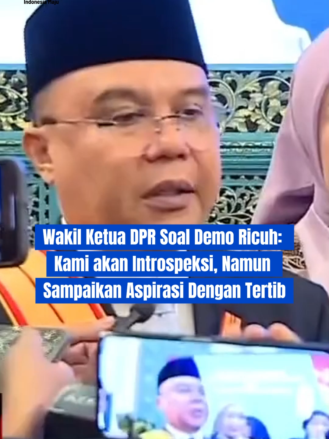 Menanggapi demo ricuh, Wakil Ketua DPR tegaskan akan introspeksi. Beliau juga ingatkan, aspirasi harus disampaikan dengan tertib!